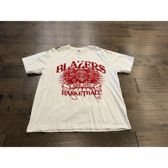UNK Mens White NBA Portland Trailblazers EST. 1970 Basketball T-Shirt Size XL - Picture 2 of 7